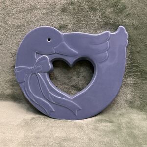 Vtg 80s Blue Ribbon Goose Trivet Wall Plaque Treasure Craft Country Kitchen